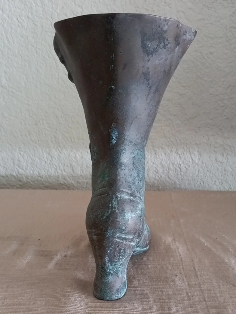 Vintage Brass Victorian Boot Planter/vase - Picture 4 of 6